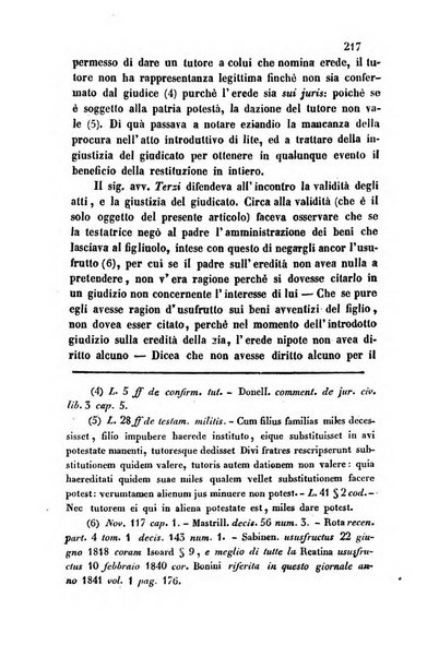 Giornale del Foro in cui si raccolgono le più importanti regiudicate dei supremi tribunali di Roma e dello Stato pontificio in materia civile