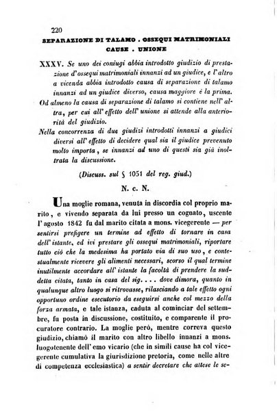 Giornale del Foro in cui si raccolgono le più importanti regiudicate dei supremi tribunali di Roma e dello Stato pontificio in materia civile