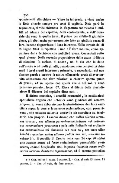 Giornale del Foro in cui si raccolgono le più importanti regiudicate dei supremi tribunali di Roma e dello Stato pontificio in materia civile