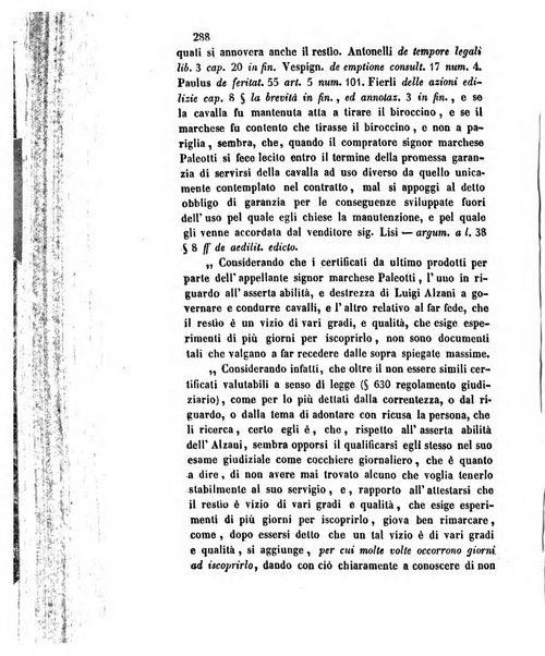 Giornale del Foro in cui si raccolgono le più importanti regiudicate dei supremi tribunali di Roma e dello Stato pontificio in materia civile