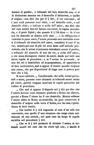 Giornale del Foro in cui si raccolgono le più importanti regiudicate dei supremi tribunali di Roma e dello Stato pontificio in materia civile