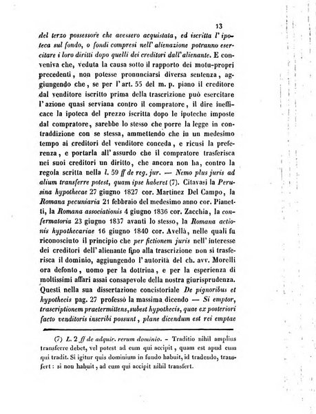 Giornale del Foro in cui si raccolgono le più importanti regiudicate dei supremi tribunali di Roma e dello Stato pontificio in materia civile