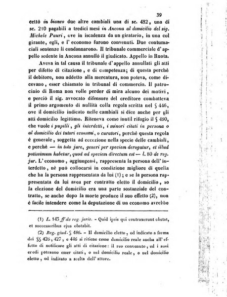 Giornale del Foro in cui si raccolgono le più importanti regiudicate dei supremi tribunali di Roma e dello Stato pontificio in materia civile