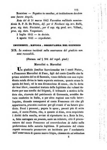 Giornale del Foro in cui si raccolgono le più importanti regiudicate dei supremi tribunali di Roma e dello Stato pontificio in materia civile