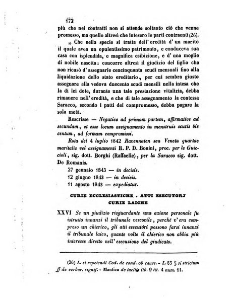 Giornale del Foro in cui si raccolgono le più importanti regiudicate dei supremi tribunali di Roma e dello Stato pontificio in materia civile