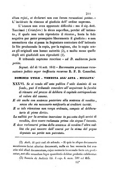 Giornale del Foro in cui si raccolgono le più importanti regiudicate dei supremi tribunali di Roma e dello Stato pontificio in materia civile