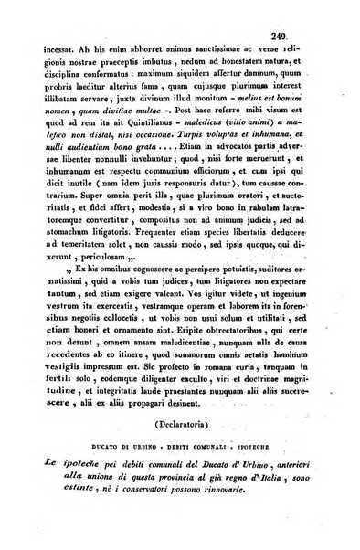 Giornale del Foro in cui si raccolgono le più importanti regiudicate dei supremi tribunali di Roma e dello Stato pontificio in materia civile