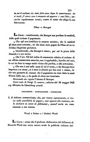 Giornale del Foro in cui si raccolgono le più importanti regiudicate dei supremi tribunali di Roma e dello Stato pontificio in materia civile