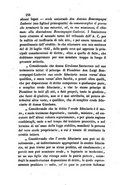 Giornale del Foro in cui si raccolgono le più importanti regiudicate dei supremi tribunali di Roma e dello Stato pontificio in materia civile