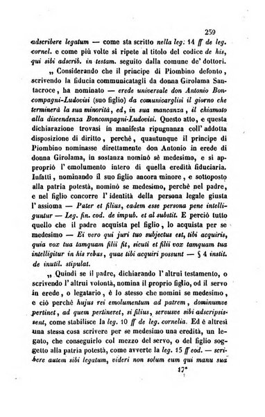 Giornale del Foro in cui si raccolgono le più importanti regiudicate dei supremi tribunali di Roma e dello Stato pontificio in materia civile