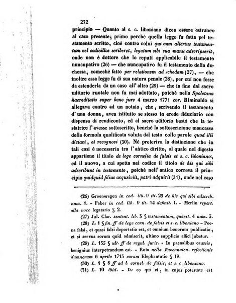 Giornale del Foro in cui si raccolgono le più importanti regiudicate dei supremi tribunali di Roma e dello Stato pontificio in materia civile