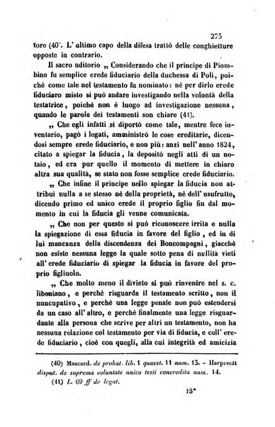 Giornale del Foro in cui si raccolgono le più importanti regiudicate dei supremi tribunali di Roma e dello Stato pontificio in materia civile