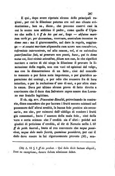 Giornale del Foro in cui si raccolgono le più importanti regiudicate dei supremi tribunali di Roma e dello Stato pontificio in materia civile