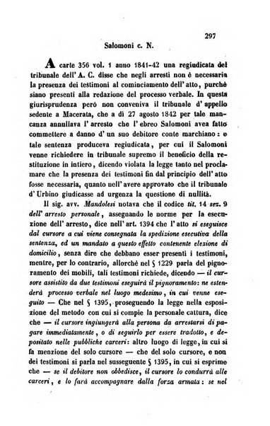 Giornale del Foro in cui si raccolgono le più importanti regiudicate dei supremi tribunali di Roma e dello Stato pontificio in materia civile