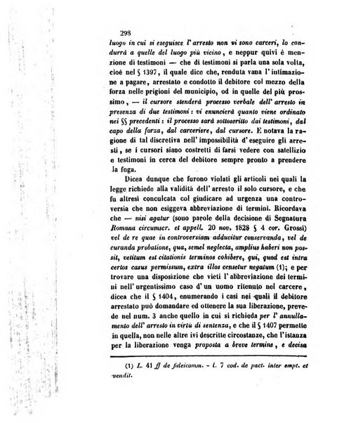 Giornale del Foro in cui si raccolgono le più importanti regiudicate dei supremi tribunali di Roma e dello Stato pontificio in materia civile