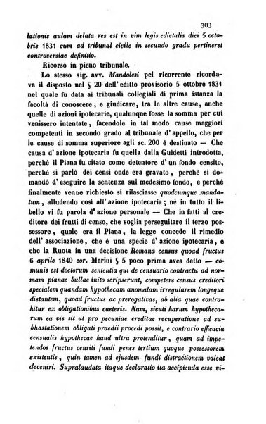 Giornale del Foro in cui si raccolgono le più importanti regiudicate dei supremi tribunali di Roma e dello Stato pontificio in materia civile