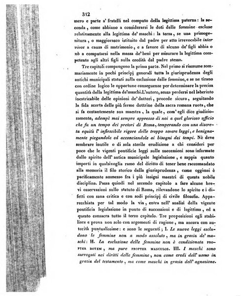 Giornale del Foro in cui si raccolgono le più importanti regiudicate dei supremi tribunali di Roma e dello Stato pontificio in materia civile