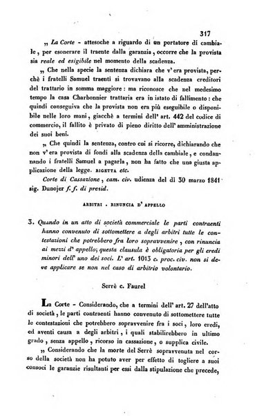 Giornale del Foro in cui si raccolgono le più importanti regiudicate dei supremi tribunali di Roma e dello Stato pontificio in materia civile