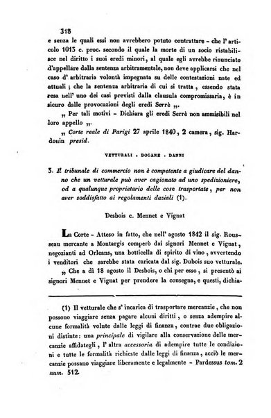 Giornale del Foro in cui si raccolgono le più importanti regiudicate dei supremi tribunali di Roma e dello Stato pontificio in materia civile