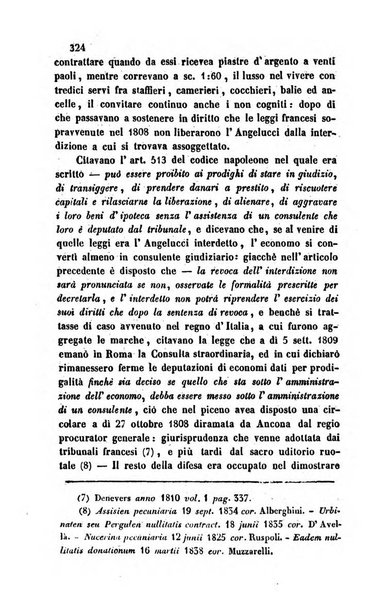 Giornale del Foro in cui si raccolgono le più importanti regiudicate dei supremi tribunali di Roma e dello Stato pontificio in materia civile