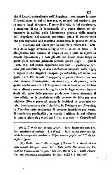 Giornale del Foro in cui si raccolgono le più importanti regiudicate dei supremi tribunali di Roma e dello Stato pontificio in materia civile