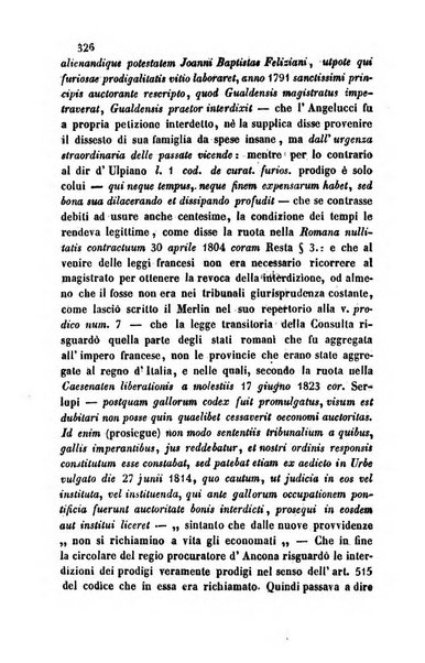 Giornale del Foro in cui si raccolgono le più importanti regiudicate dei supremi tribunali di Roma e dello Stato pontificio in materia civile