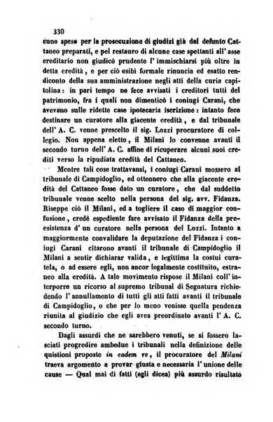 Giornale del Foro in cui si raccolgono le più importanti regiudicate dei supremi tribunali di Roma e dello Stato pontificio in materia civile