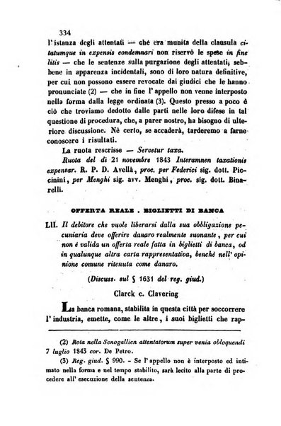 Giornale del Foro in cui si raccolgono le più importanti regiudicate dei supremi tribunali di Roma e dello Stato pontificio in materia civile