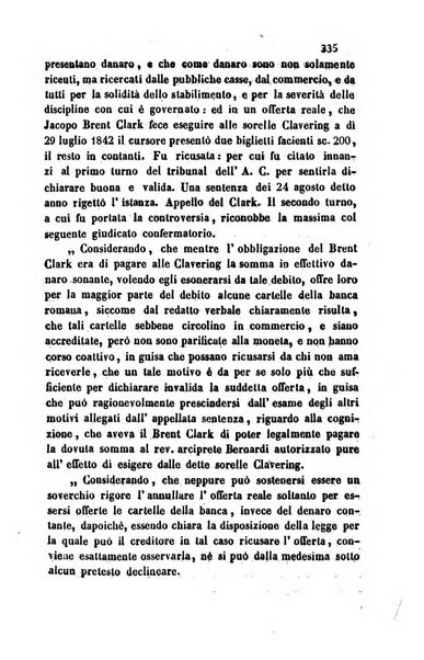 Giornale del Foro in cui si raccolgono le più importanti regiudicate dei supremi tribunali di Roma e dello Stato pontificio in materia civile