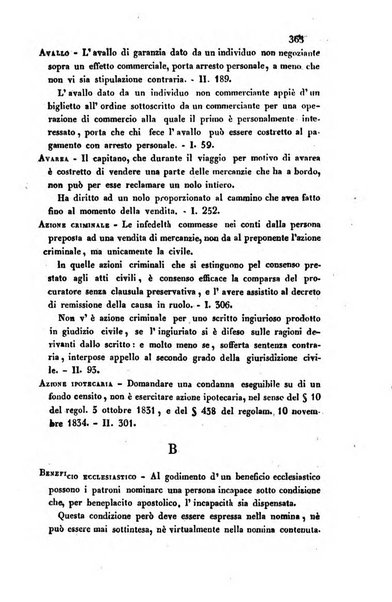 Giornale del Foro in cui si raccolgono le più importanti regiudicate dei supremi tribunali di Roma e dello Stato pontificio in materia civile