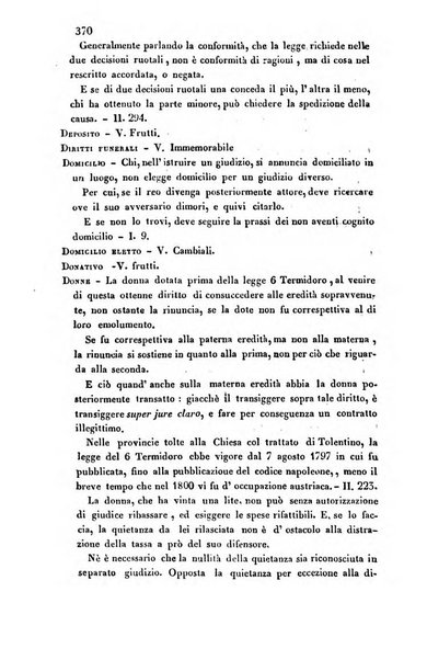 Giornale del Foro in cui si raccolgono le più importanti regiudicate dei supremi tribunali di Roma e dello Stato pontificio in materia civile