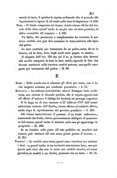 Giornale del Foro in cui si raccolgono le più importanti regiudicate dei supremi tribunali di Roma e dello Stato pontificio in materia civile