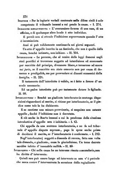 Giornale del Foro in cui si raccolgono le più importanti regiudicate dei supremi tribunali di Roma e dello Stato pontificio in materia civile