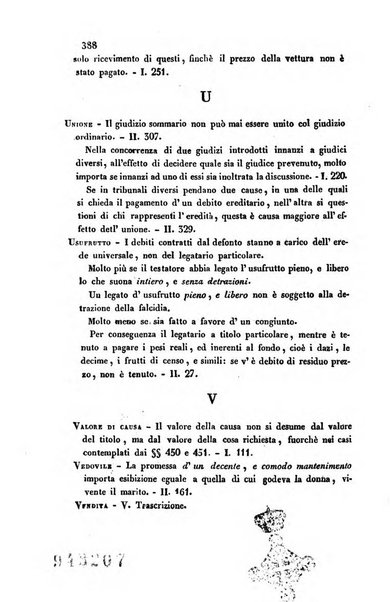 Giornale del Foro in cui si raccolgono le più importanti regiudicate dei supremi tribunali di Roma e dello Stato pontificio in materia civile