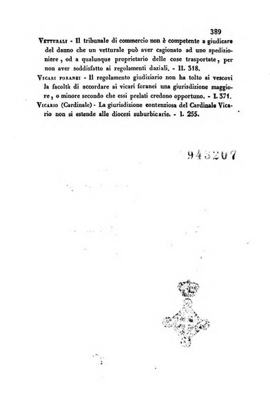 Giornale del Foro in cui si raccolgono le più importanti regiudicate dei supremi tribunali di Roma e dello Stato pontificio in materia civile