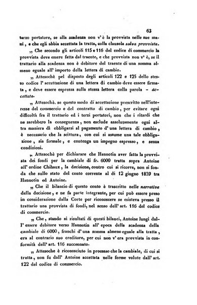 Giornale del Foro in cui si raccolgono le più importanti regiudicate dei supremi tribunali di Roma e dello Stato pontificio in materia civile