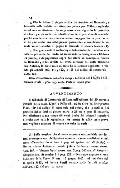 Giornale del Foro in cui si raccolgono le più importanti regiudicate dei supremi tribunali di Roma e dello Stato pontificio in materia civile