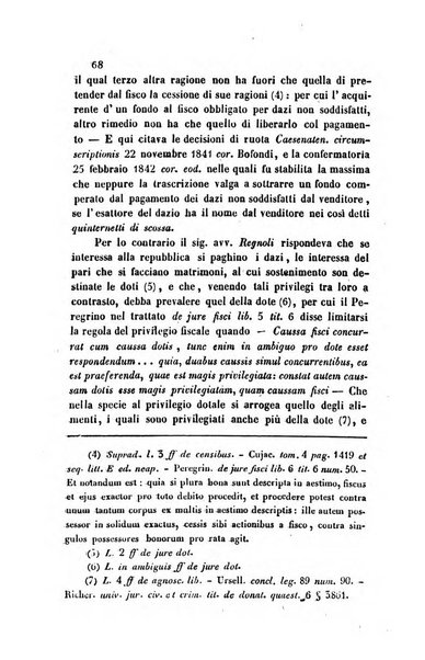 Giornale del Foro in cui si raccolgono le più importanti regiudicate dei supremi tribunali di Roma e dello Stato pontificio in materia civile