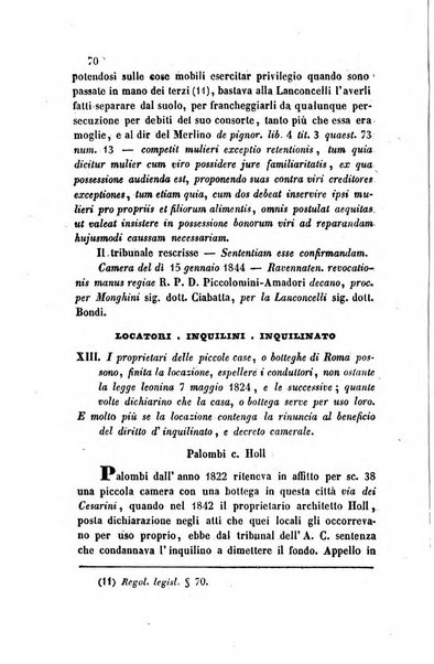 Giornale del Foro in cui si raccolgono le più importanti regiudicate dei supremi tribunali di Roma e dello Stato pontificio in materia civile