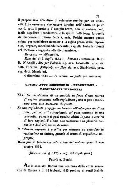 Giornale del Foro in cui si raccolgono le più importanti regiudicate dei supremi tribunali di Roma e dello Stato pontificio in materia civile