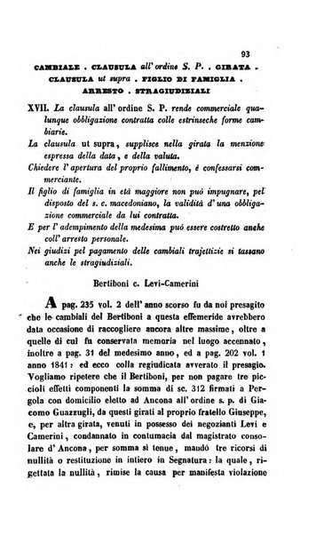 Giornale del Foro in cui si raccolgono le più importanti regiudicate dei supremi tribunali di Roma e dello Stato pontificio in materia civile