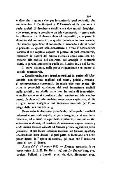 Giornale del Foro in cui si raccolgono le più importanti regiudicate dei supremi tribunali di Roma e dello Stato pontificio in materia civile