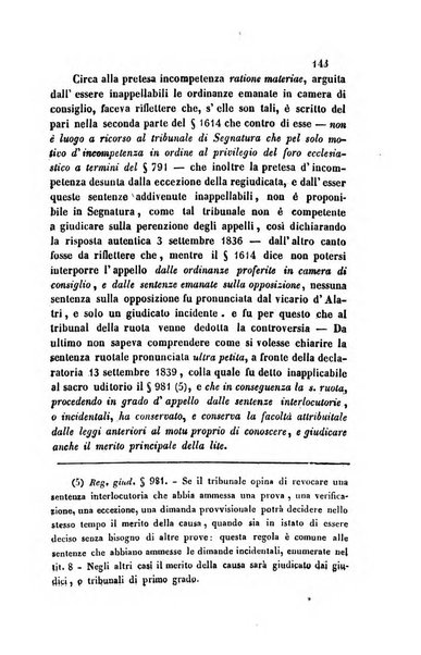 Giornale del Foro in cui si raccolgono le più importanti regiudicate dei supremi tribunali di Roma e dello Stato pontificio in materia civile