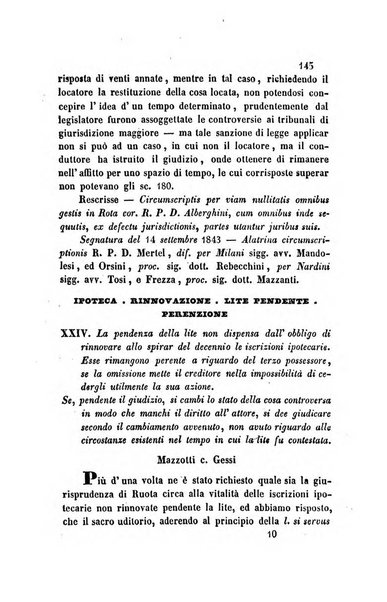 Giornale del Foro in cui si raccolgono le più importanti regiudicate dei supremi tribunali di Roma e dello Stato pontificio in materia civile