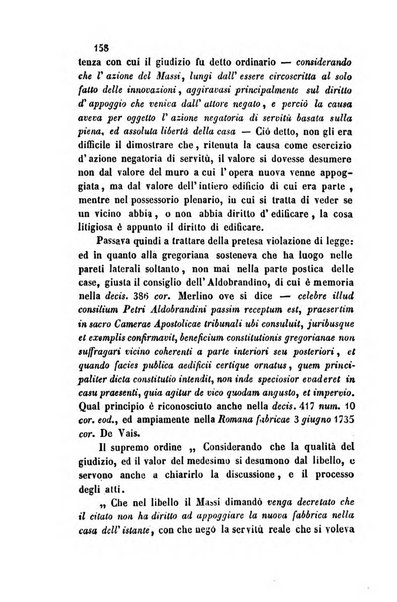 Giornale del Foro in cui si raccolgono le più importanti regiudicate dei supremi tribunali di Roma e dello Stato pontificio in materia civile