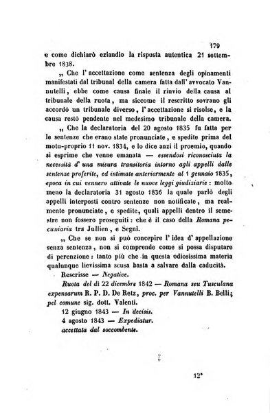 Giornale del Foro in cui si raccolgono le più importanti regiudicate dei supremi tribunali di Roma e dello Stato pontificio in materia civile