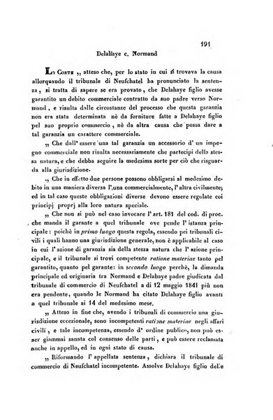 Giornale del Foro in cui si raccolgono le più importanti regiudicate dei supremi tribunali di Roma e dello Stato pontificio in materia civile