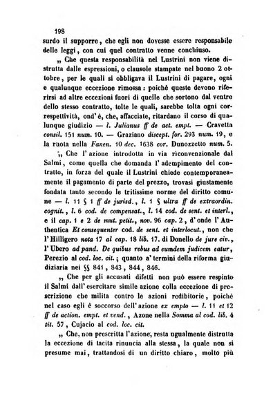 Giornale del Foro in cui si raccolgono le più importanti regiudicate dei supremi tribunali di Roma e dello Stato pontificio in materia civile