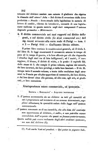 Giornale del Foro in cui si raccolgono le più importanti regiudicate dei supremi tribunali di Roma e dello Stato pontificio in materia civile