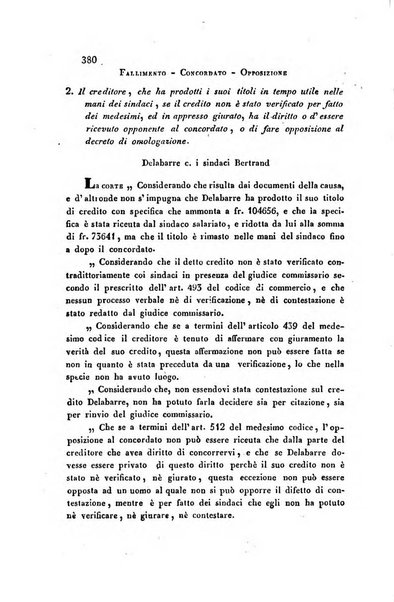 Giornale del Foro in cui si raccolgono le più importanti regiudicate dei supremi tribunali di Roma e dello Stato pontificio in materia civile